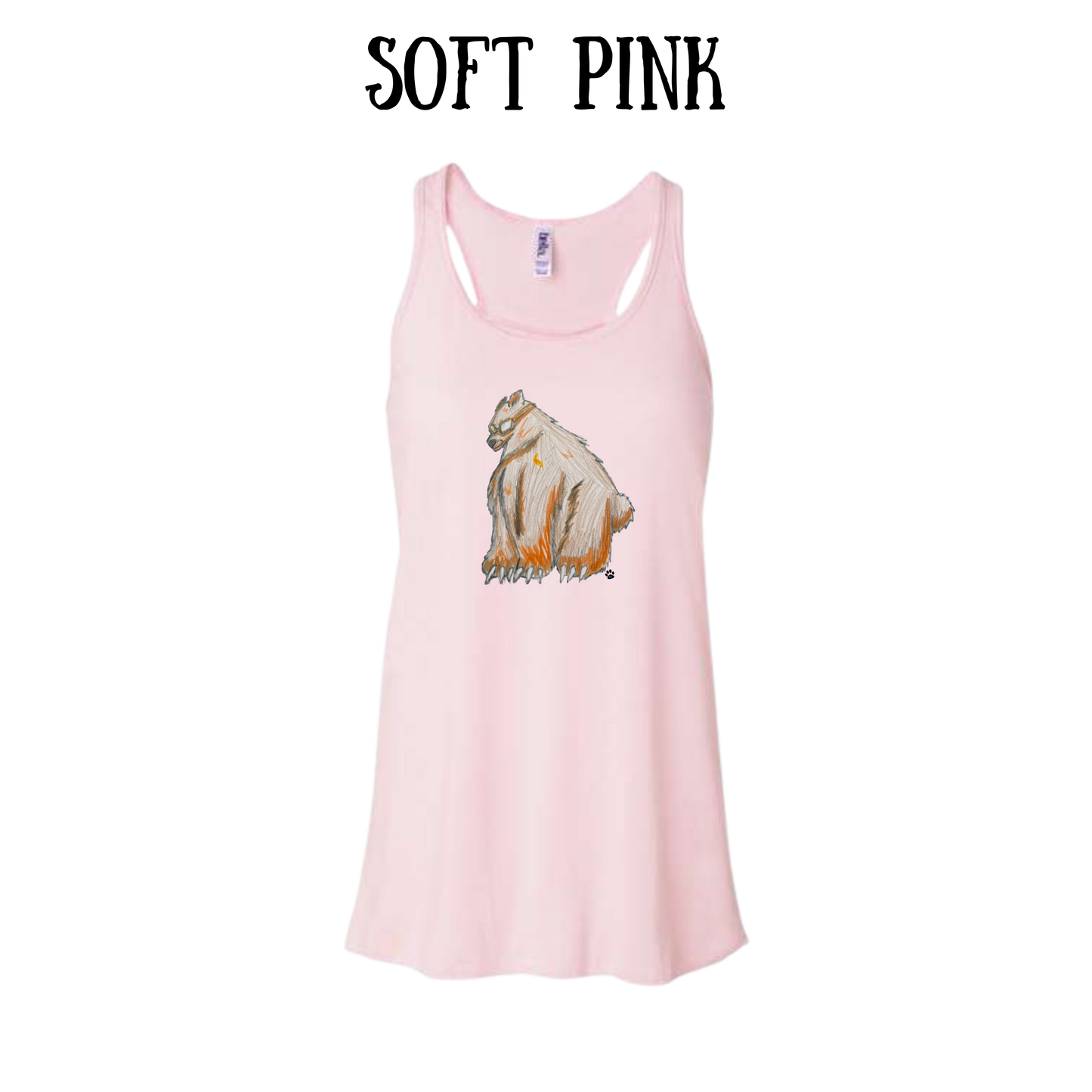 AC - Muscle Bear - Women's Flowy Racerback Tank