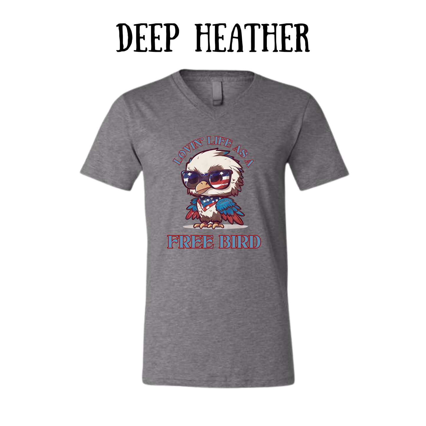 PP - Loving Life As A Free Bird - Unisex V-Neck - Neutral Colors