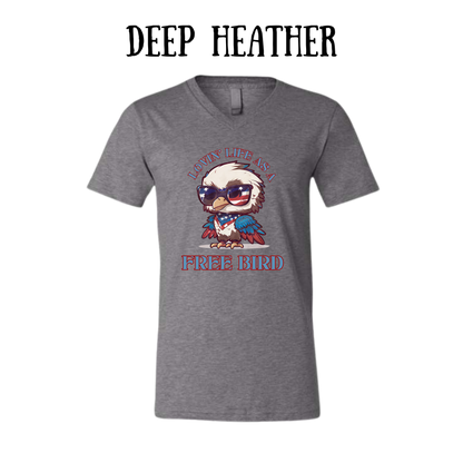 PP - Loving Life As A Free Bird - Unisex V-Neck - Neutral Colors
