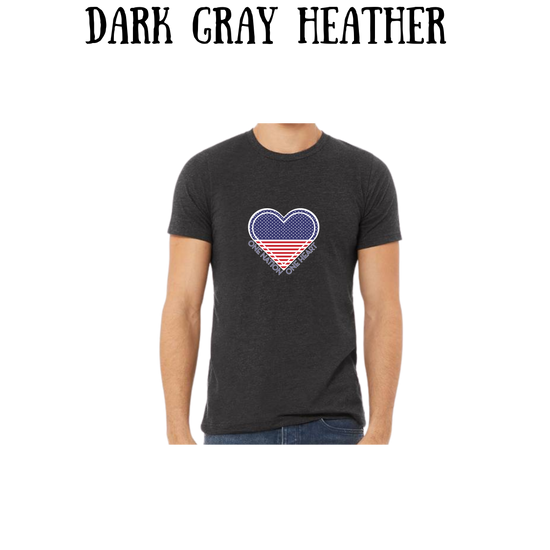 PP - One Nation One Heart - Unisex Tee - Pinks, Purples, Neutrals