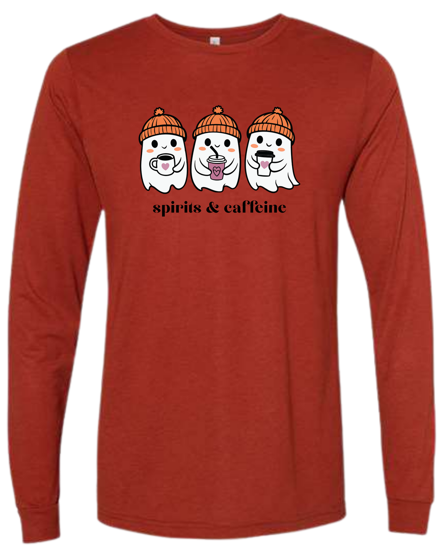 Spirits & Caffeine - Unisex Long Sleeve - Assorted Colors