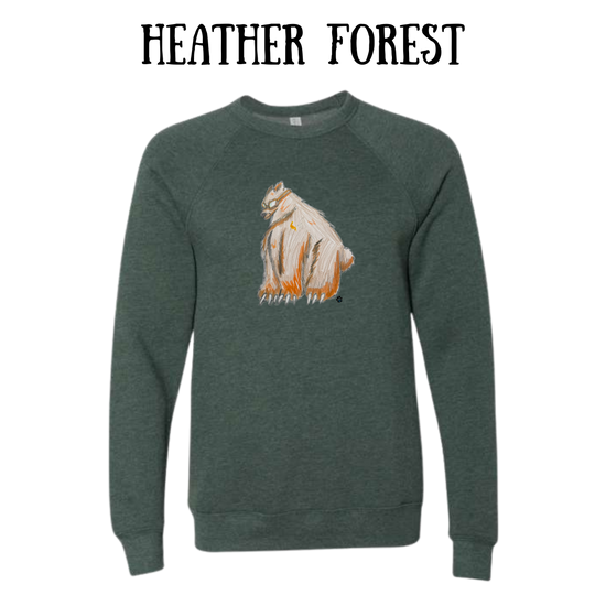 AC - Muscle Bear - Sponge Fleece Raglan Sweatshirt - Greens, Neutrals