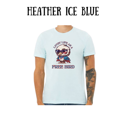 PP - Lovin' Life As A Free Bird - Unisex Tee - Blues