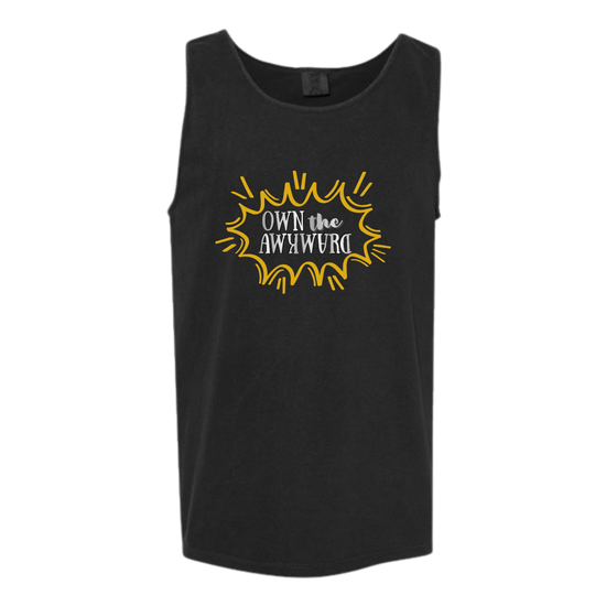 Own the Awkward - Comfort Colors - Unisex Tank - Neutral Colors & Blues