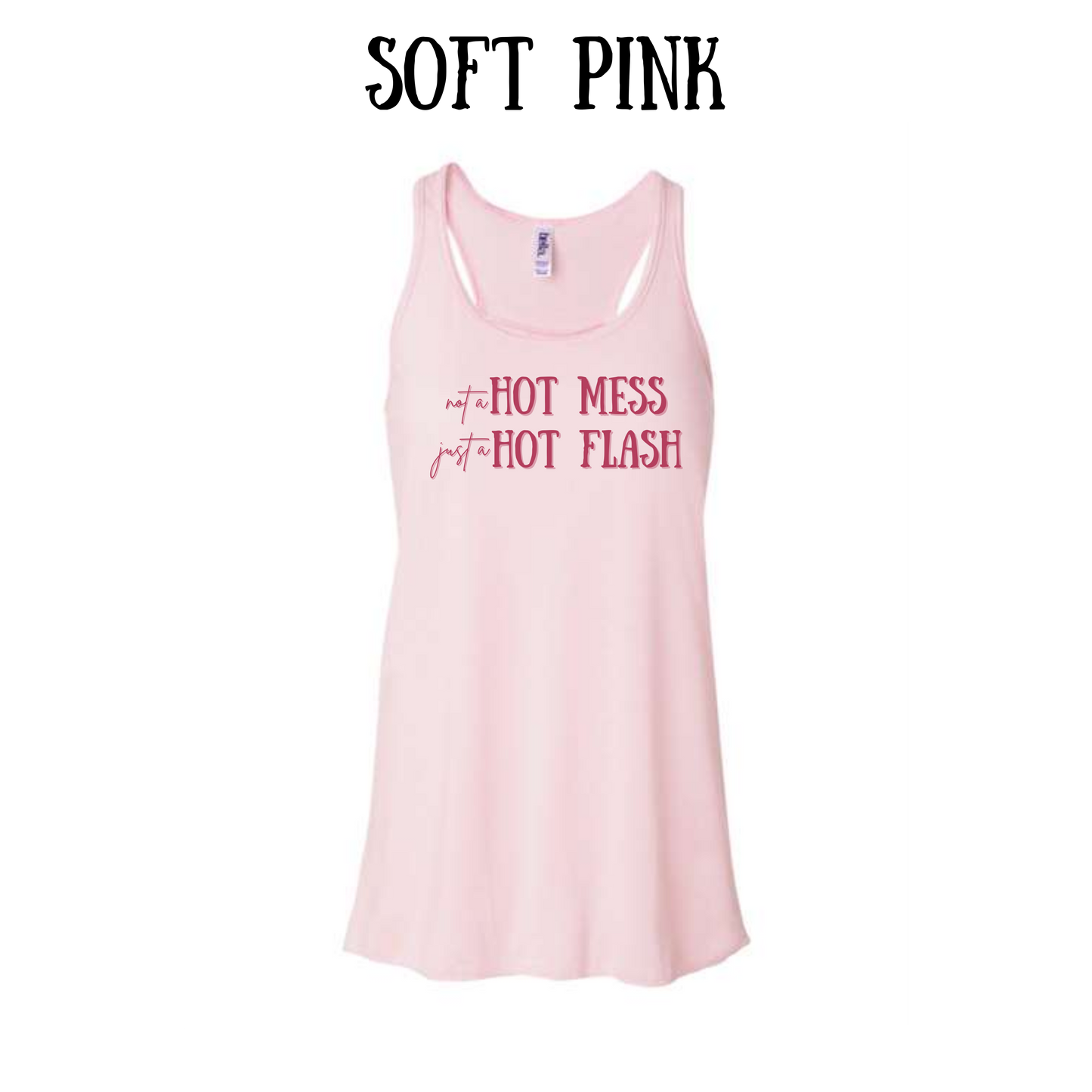 not a hot mess - women's flowy racerback tank
