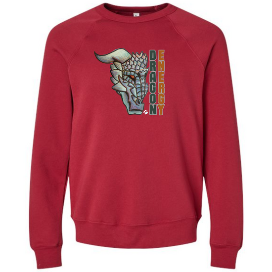 Dragon Energy - Sponge Fleece Raglan Sweatshirt - Assorted Colors