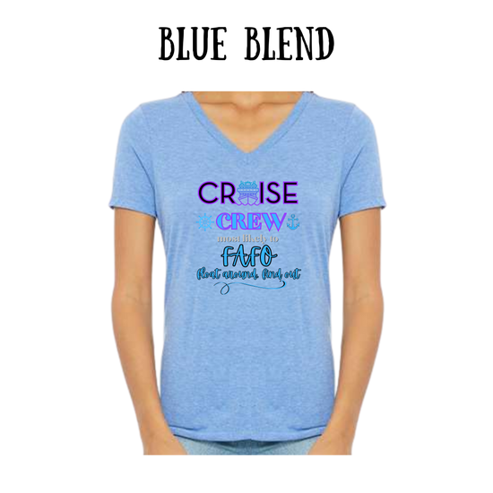 VP - Cruise Crew FAFO - Women's V-Neck - Assorted Colors