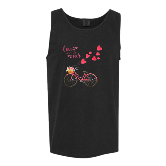 Love is in the Air - Comfort Colors - Unisex Tank - Neutral Colors & Blues