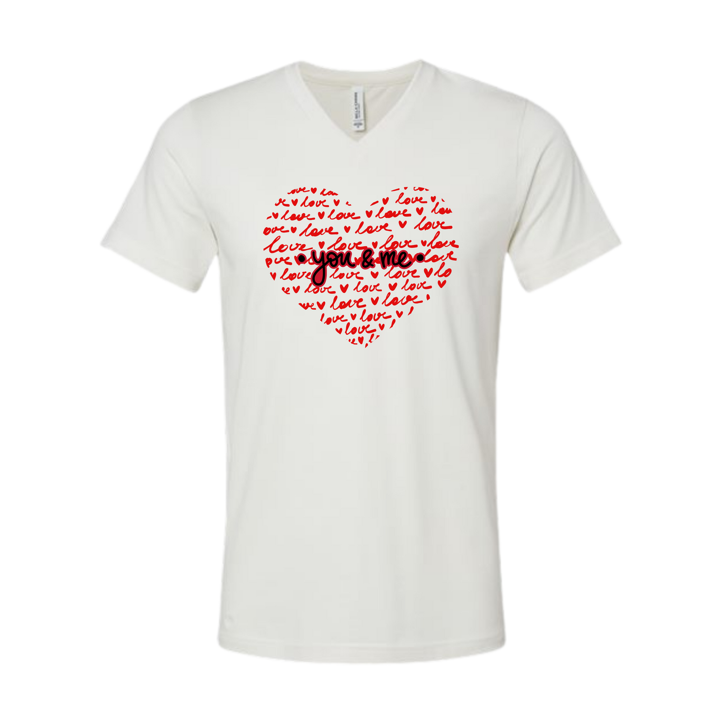 You & Me - Bella+Canvas - Unisex V-Neck - Neutral Colors