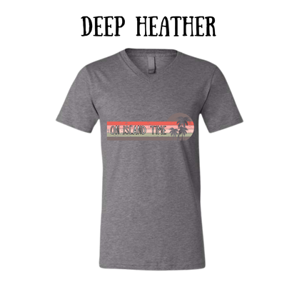 VP - On Island Time - Unisex V-Neck - Neutral Colors