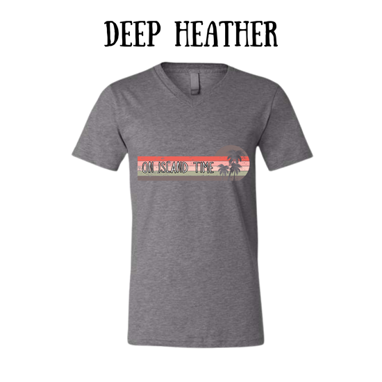 VP - On Island Time - Unisex V-Neck - Neutral Colors