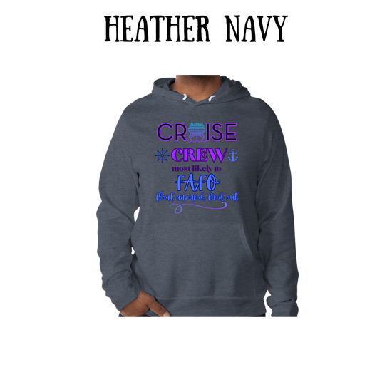 VP - Cruise Crew FAFO - Sponge Fleece Hoodie - Blues, Purples