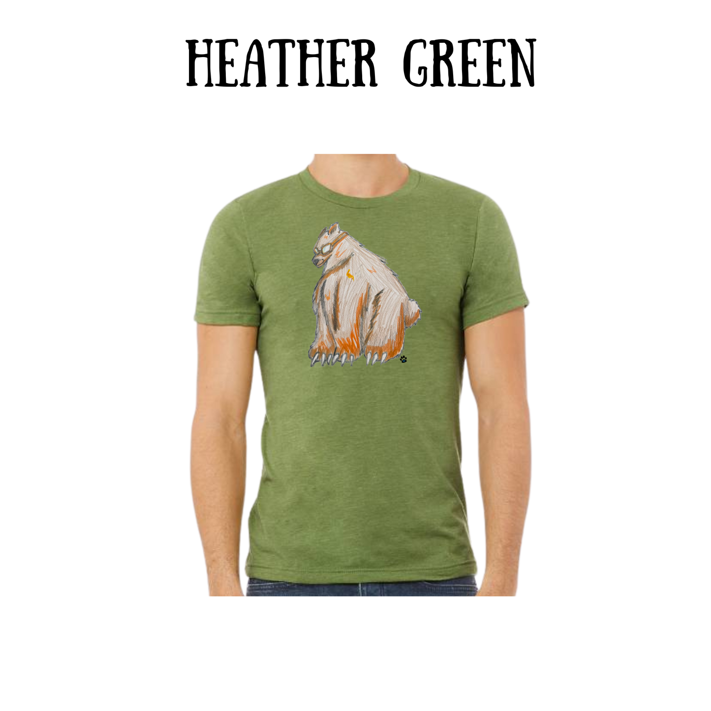 AC - Muscle Bear - Unisex Tee - Greens