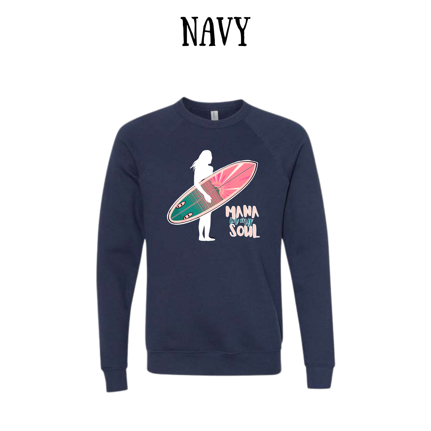 VP - Mana in My Soul - Sponge Fleece Raglan Sweatshirt - Blues, Purples