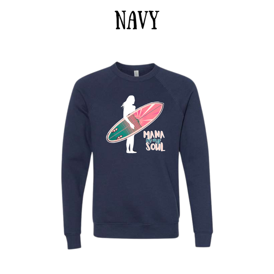 VP - Mana in My Soul - Sponge Fleece Raglan Sweatshirt - Blues, Purples