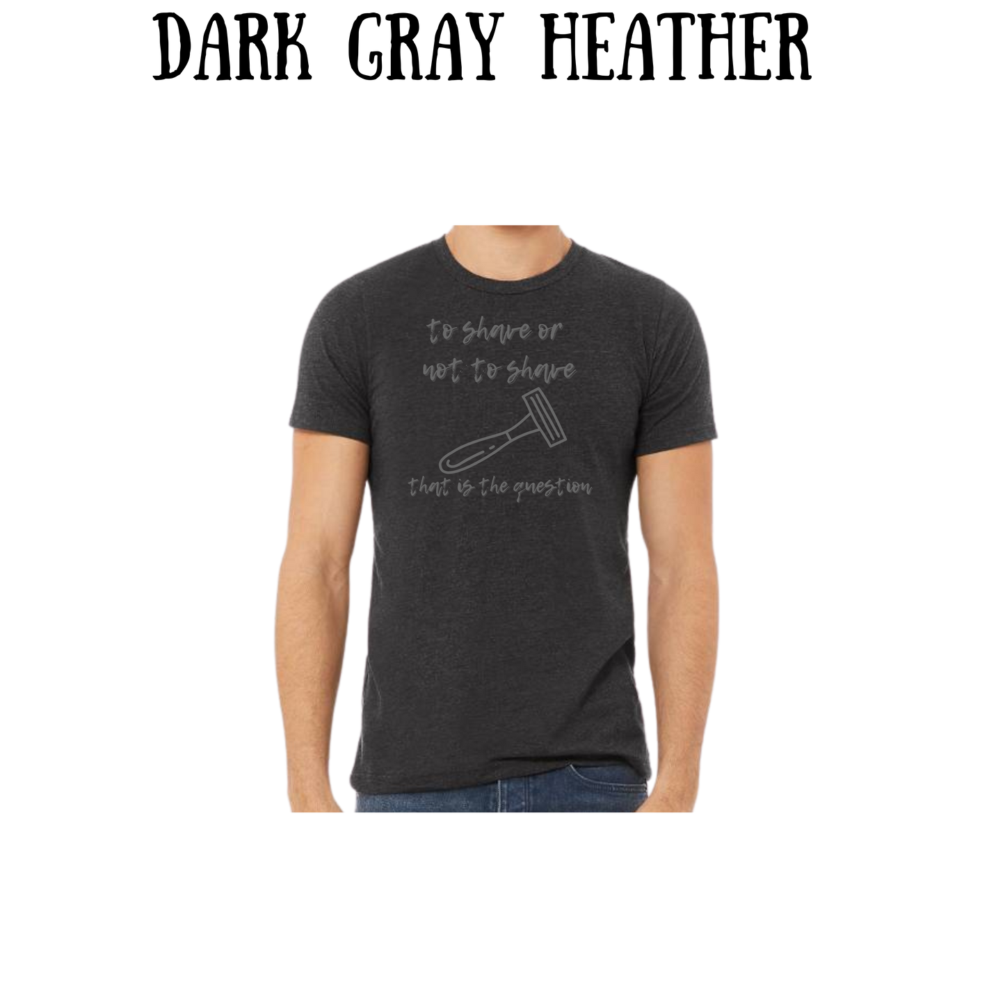 to shave or not to shave - unisex tee - pinks, purples, neutrals