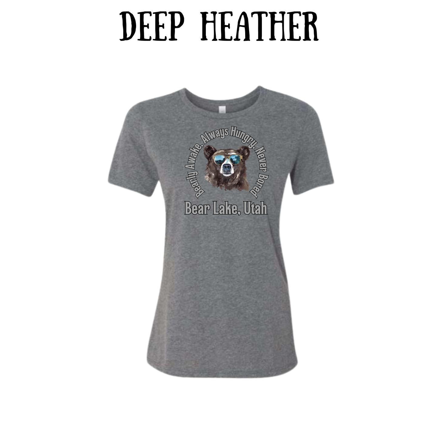 CP - Bear Lake Utah - Women's Relaxed Fit Tee - Neutrals