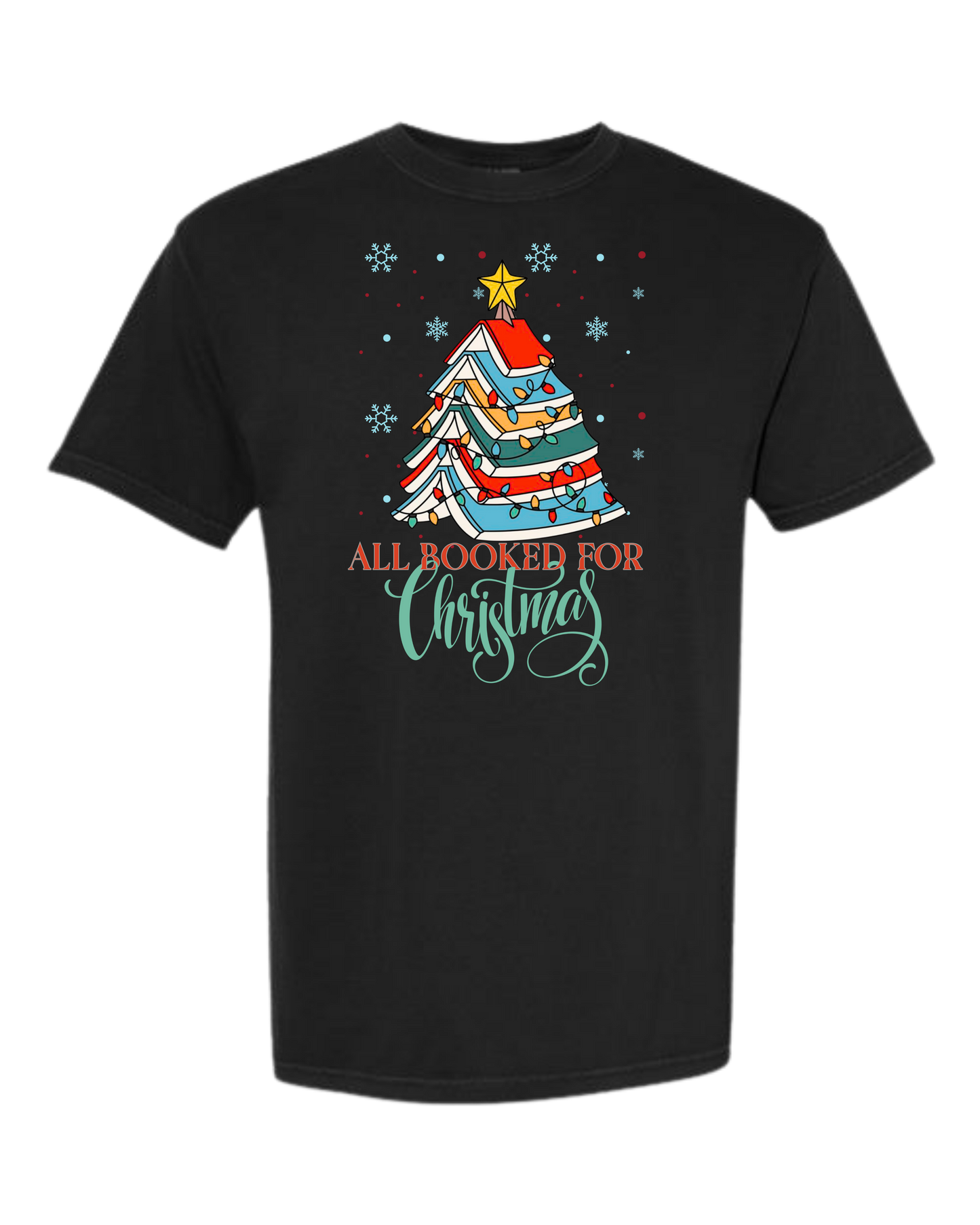 All Booked For Christmas- Comfort Colors - Heavyweight Unisex Tee - Neutrals