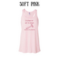 to shave or not to shave - women's flowy racerback tank