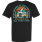 What Happens At The Campground - Comfort Colors - Heavyweight Unisex Tee - Neutral Colors