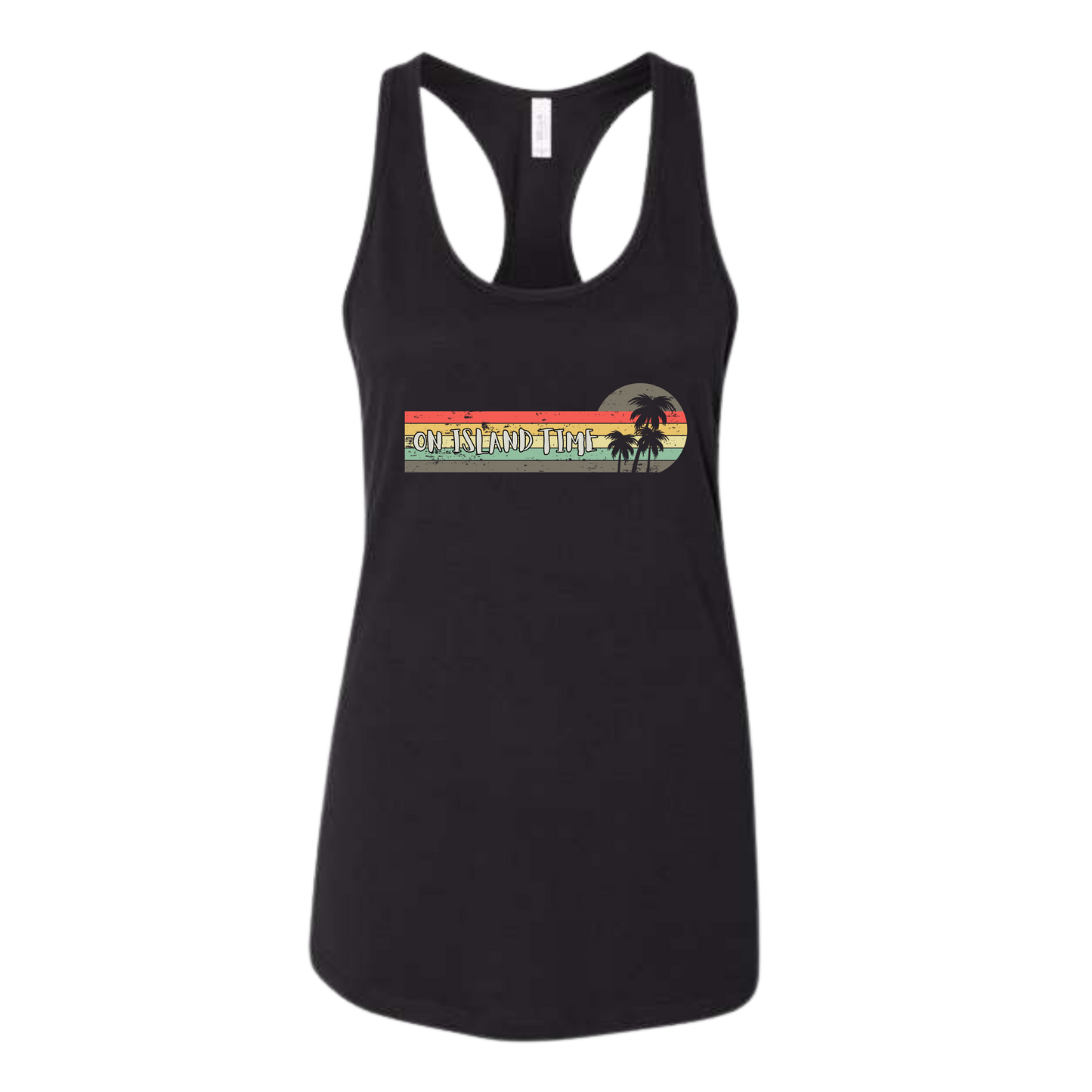 On Island Time - Bella+Canvas - Women's Jersey Racerback Tank