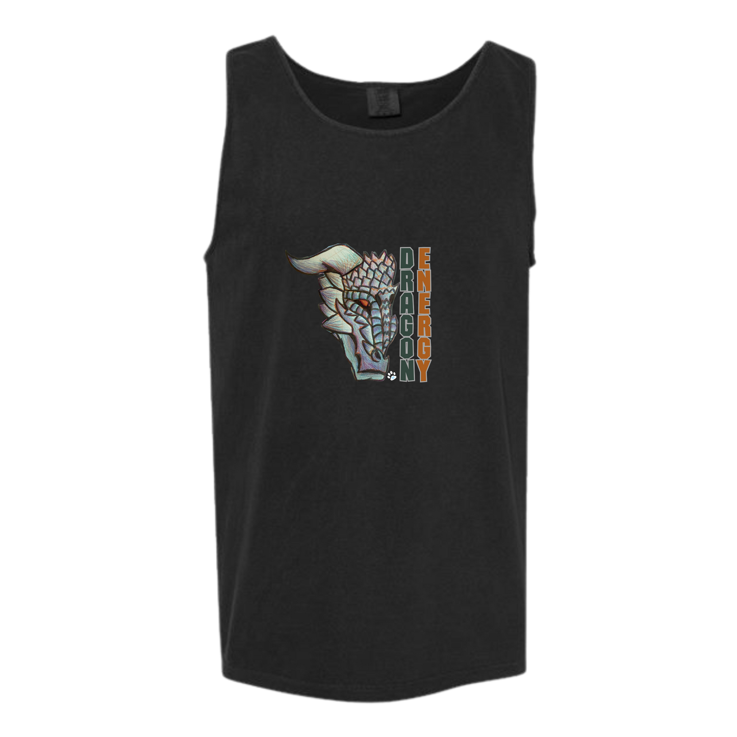 Dragon Energy - Comfort Colors - Unisex Tank - Neutral Colors & Blues