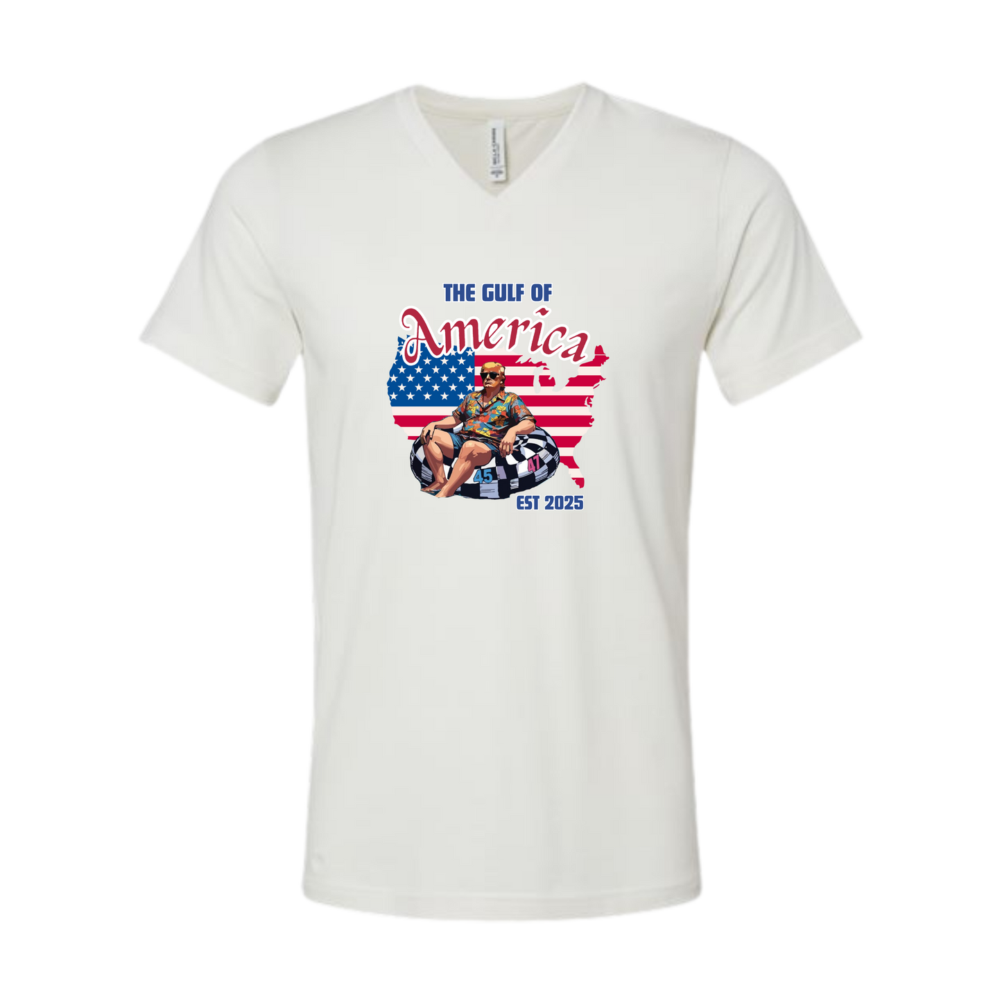 The Gulf of America - Bella+Canvas - Unisex V-Neck - Neutral Colors