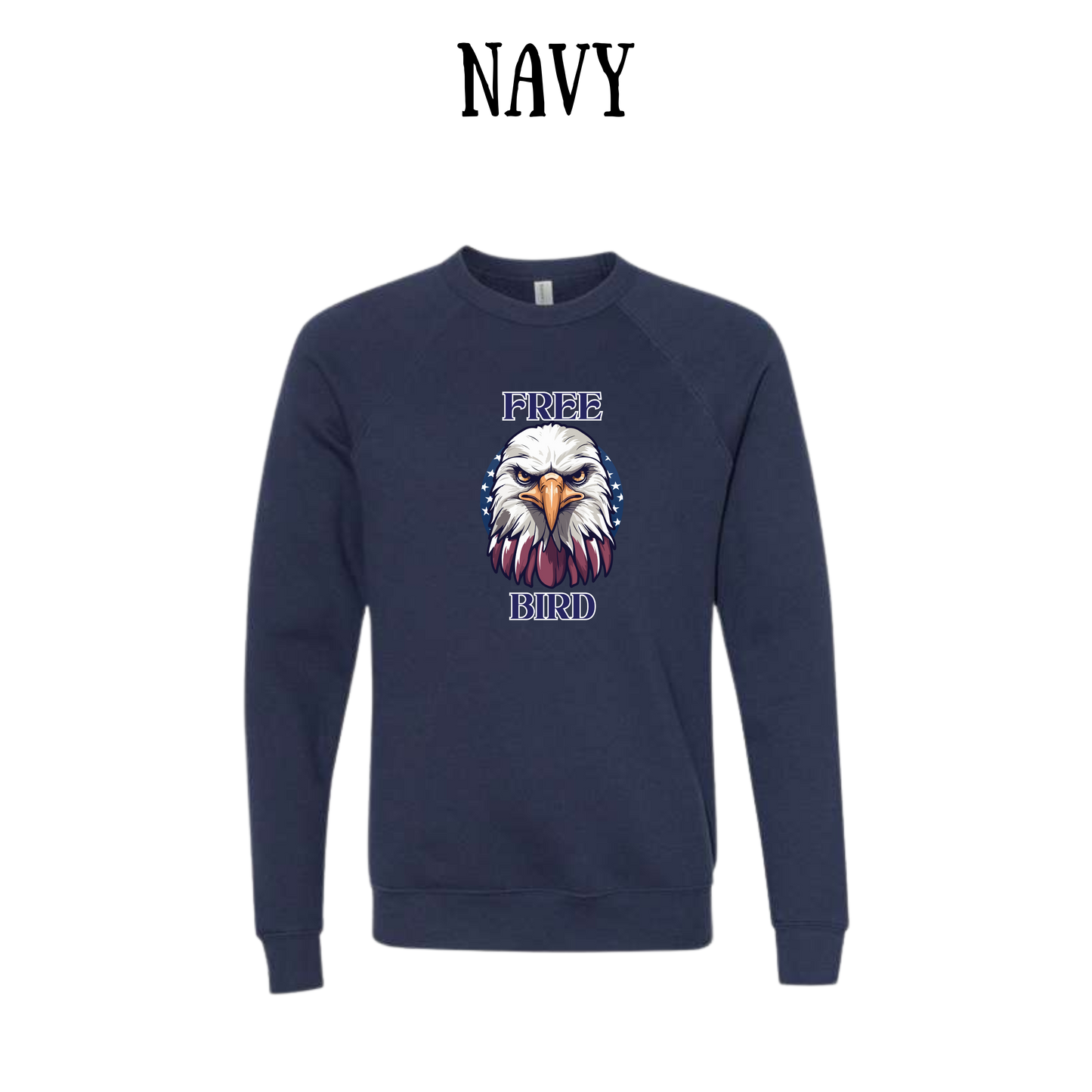 PP - Free Bird - Sponge Fleece Raglan Sweatshirt - Blues, Purples
