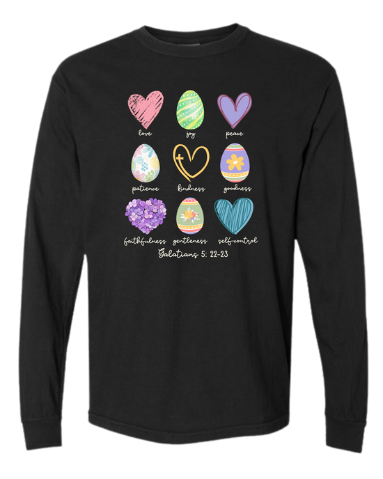 Galatians 5 - Easter - Comfort Colors - Heavyweight Long Sleeve Tee - Neutral Colors