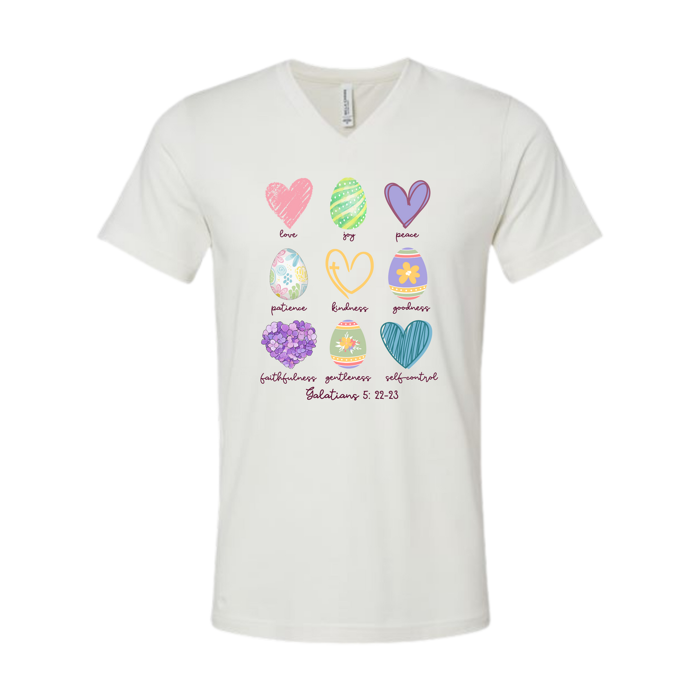 Galatians 5 - Easter - Bella+Canvas - Unisex V-Neck - Neutral Colors