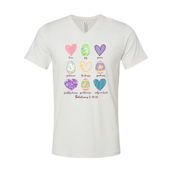 Galatians 5 - Easter - Bella+Canvas - Unisex V-Neck - Neutral Colors
