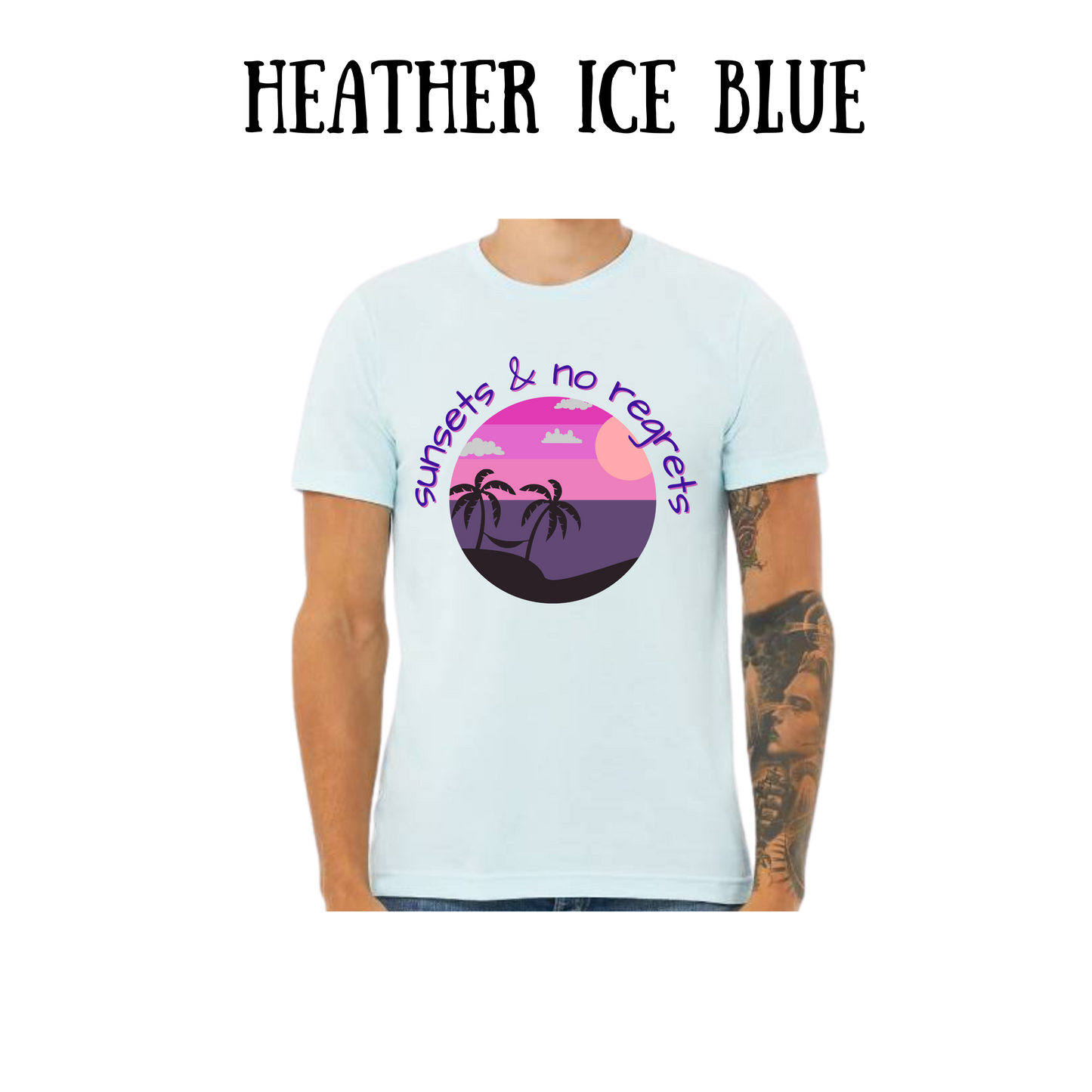 VP - Sunsets & No Regrets - Unisex Tee - Blues