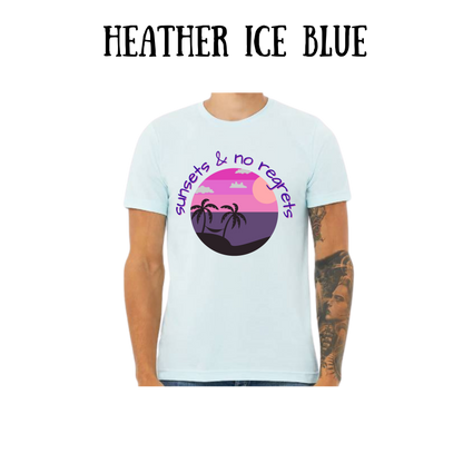 VP - Sunsets & No Regrets - Unisex Tee - Blues