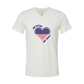One Nation One Heart - Bella+Canvas - Unisex V-Neck - Neutral Colors