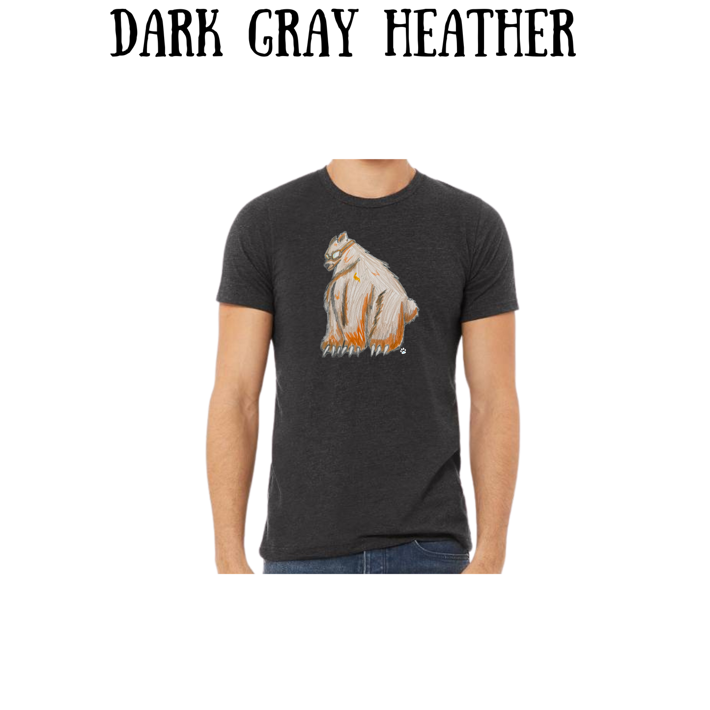 AC - Muscle Bear - Unisex Tee - Pinks, Purples, Neutrals