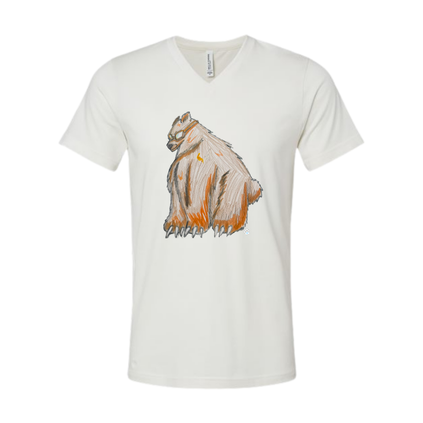 Muscle Bear - Bella+Canvas - Unisex V-Neck - Neutral Colors