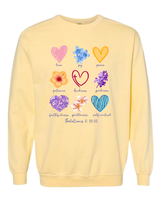 Galatians 5 - Spring - Comfort Colors - Sweatshirt - Assorted Colors