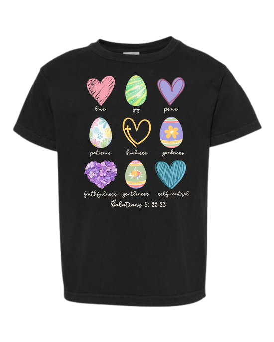 Galatians 5 - Easter - Comfort Colors - Heavyweight Youth Tee - Neutral Colors & Blues