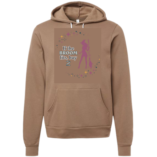 If The Broom Fits - Sponge Fleece Hoodie - Greens, Neutrals
