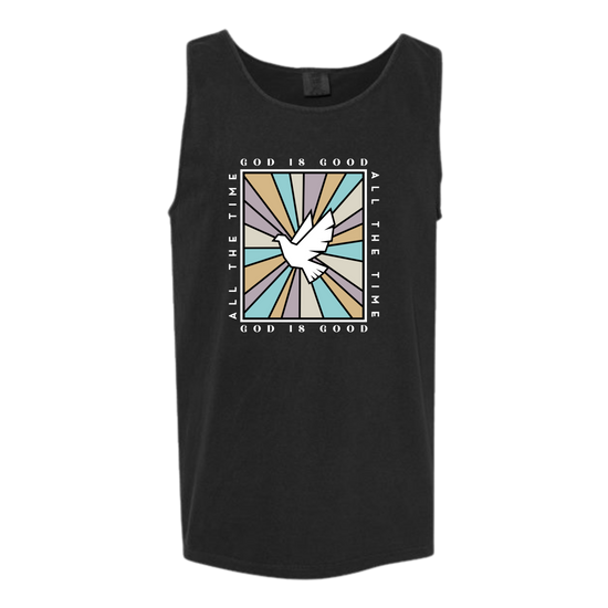 God Is Good - Comfort Colors - Unisex Tank - Neutral Colors & Blues