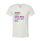 Sorry. Can't. Date With A Bat Boy. Bye. - Bella+Canvas - Unisex V-Neck - Neutral Colors