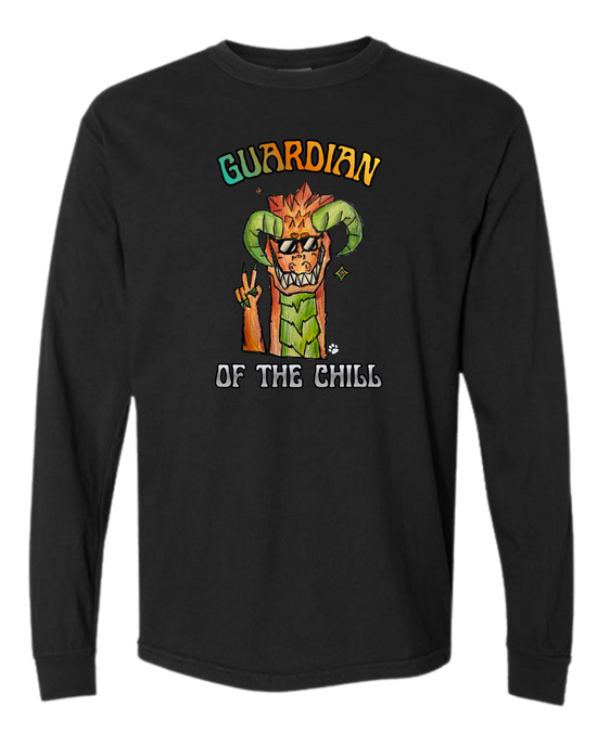 Guardian of The Chill - Comfort Colors - Heavyweight Long Sleeve Tee - Neutral Colors