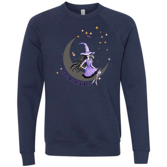 HP - Hot Ghoul Vibes - Sponge Fleece Raglan Sweatshirt - Blues, Purples