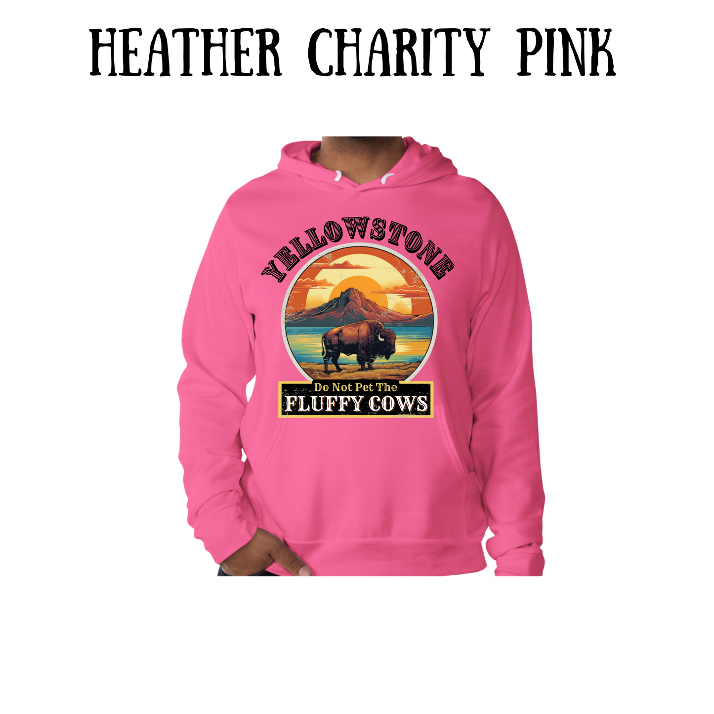 CP - Yellowstone: Fluffy Cows - Sponge Fleece Hoodie - Assorted Colors