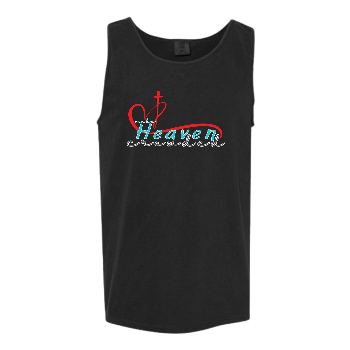 Make Heaven Crowded - Comfort Colors - Unisex Tank - Neutral Colors & Blues
