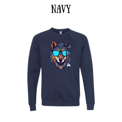 BP - Alpha - Sponge Fleece Raglan Sweatshirt - Blues, Purples