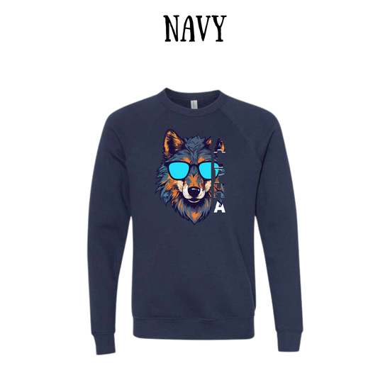 BP - Alpha - Sponge Fleece Raglan Sweatshirt - Blues, Purples