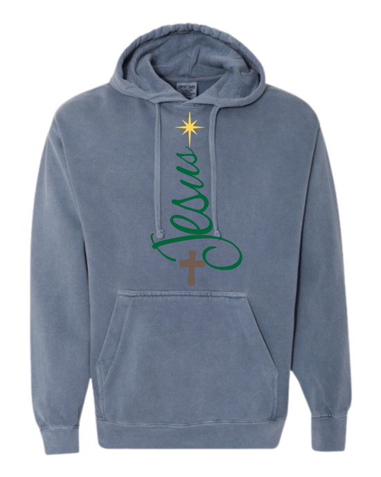 Jesus Tree - Comfort Colors - Hooded Sweatshirt - Assorted Colors
