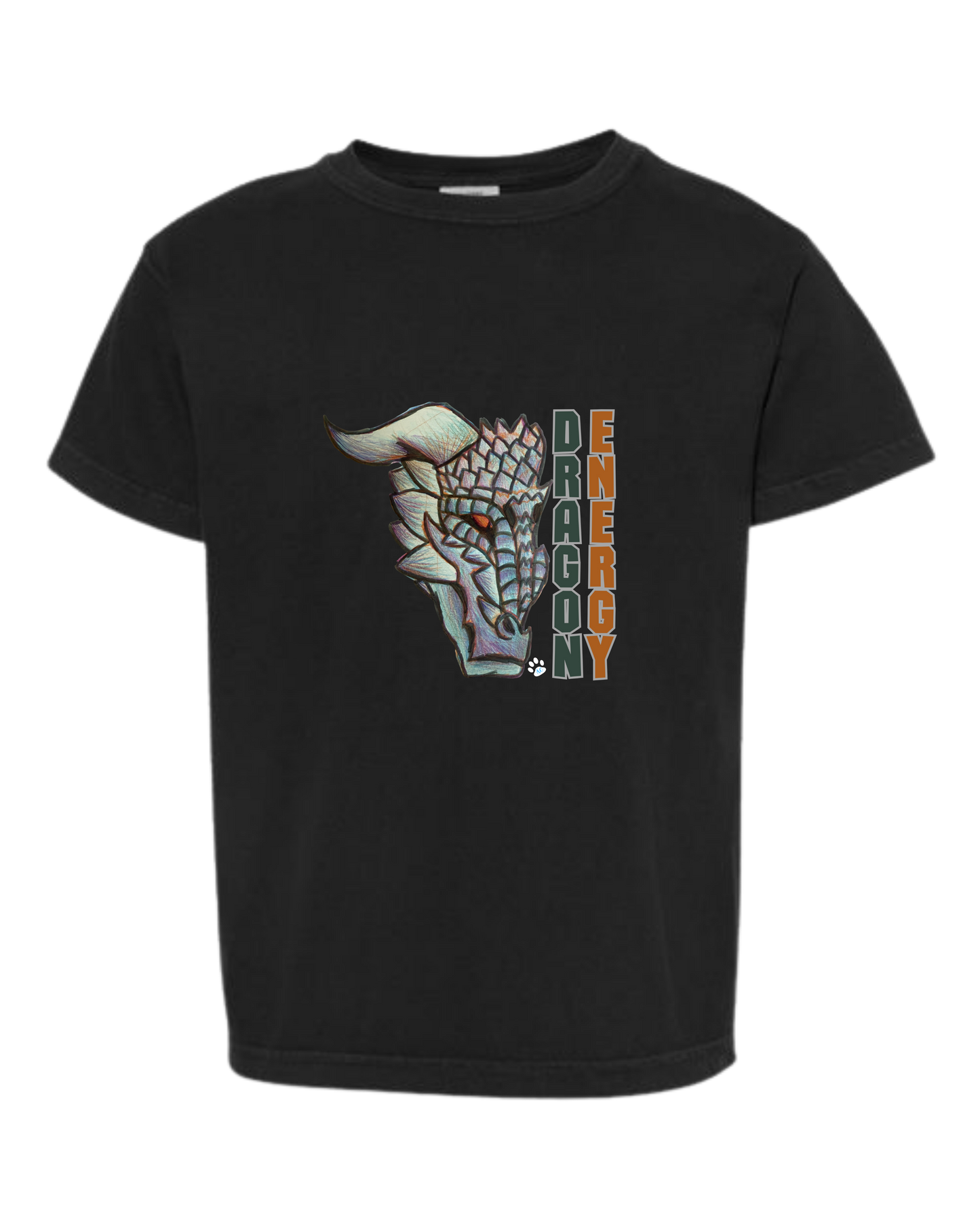 Dragon Energy - Comfort Colors - Heavyweight Youth Tee - Neutral Colors & Blues