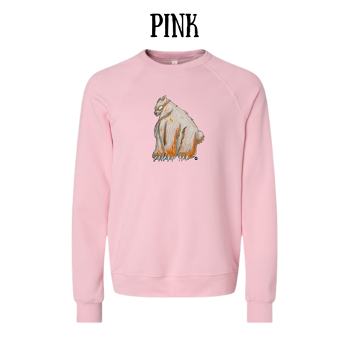 AC - Muscle Bear - Sponge Fleece Raglan Sweatshirt - Assorted Colors